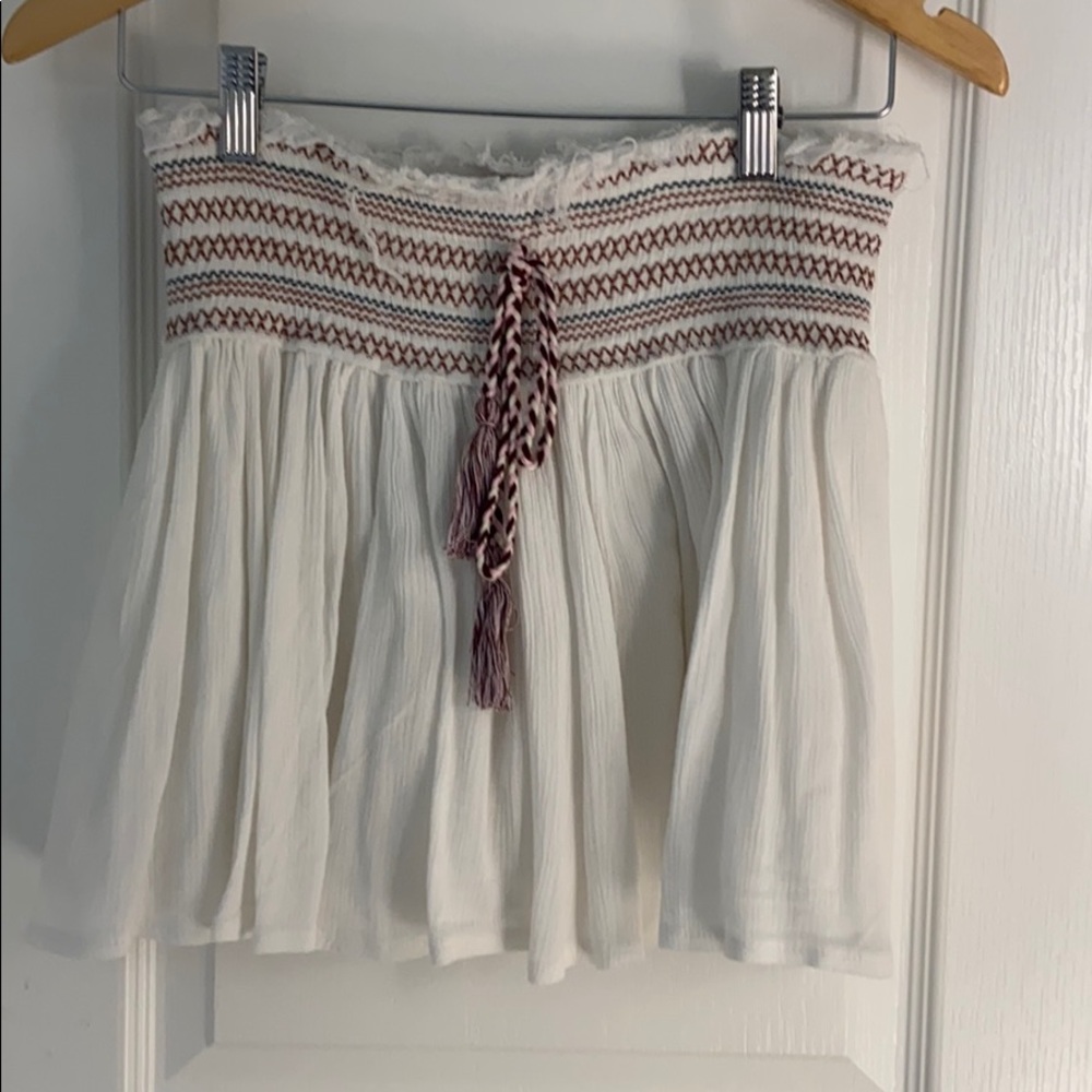 Mini white skirt